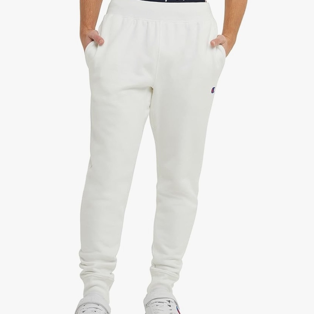 CHAMPION White Reverse Weave Jogger